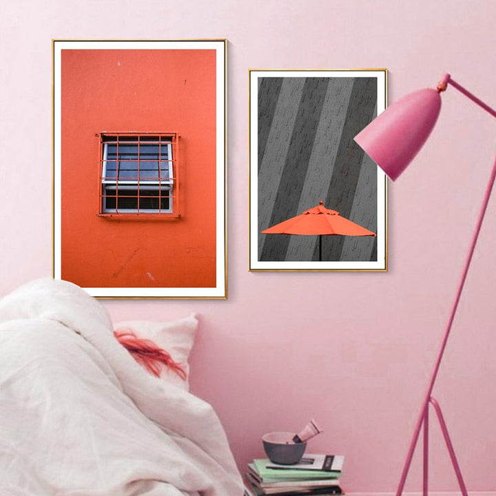 Abstrakt stilleben scene - lerrets veggkunst maleri | Skanto