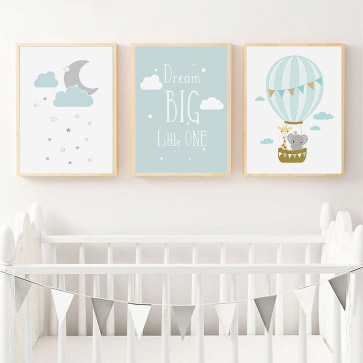 Dream Big Little One - Lerret Veggkunst Maleri