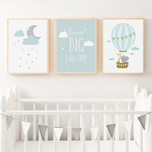 Dream Big Little One - Lerret Veggkunst Maleri