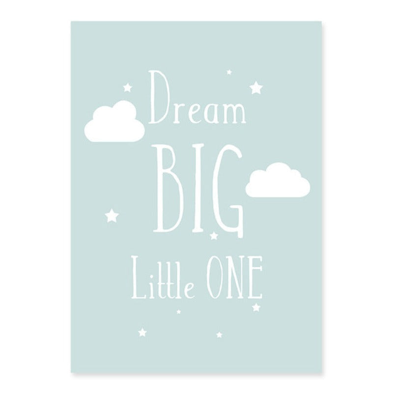 Dream Big Little One - Lerret Veggkunst Maleri