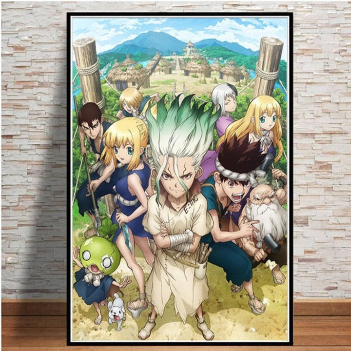 Anime Buddies - Canvas Wall Art Painting | Skanto