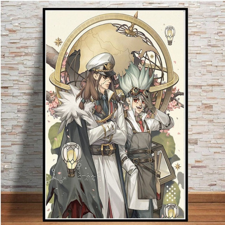 Anime Buddies - Canvas Wall Art Painting | Skanto