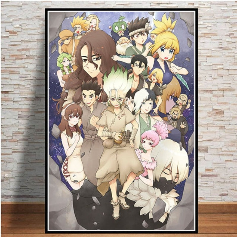 Anime Buddies - Canvas Wall Art Painting | Skanto