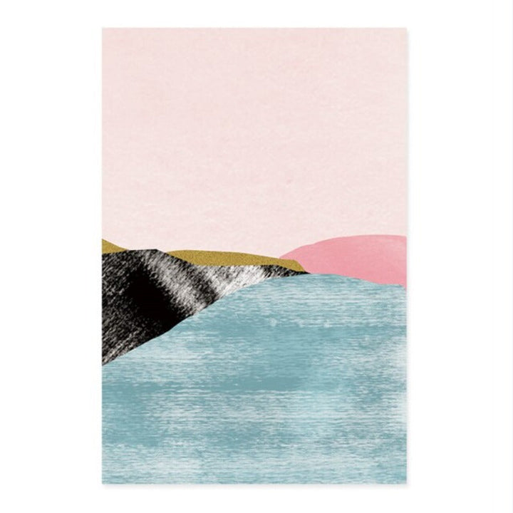 Flow Of River - Lerret Veggkunst Maleri