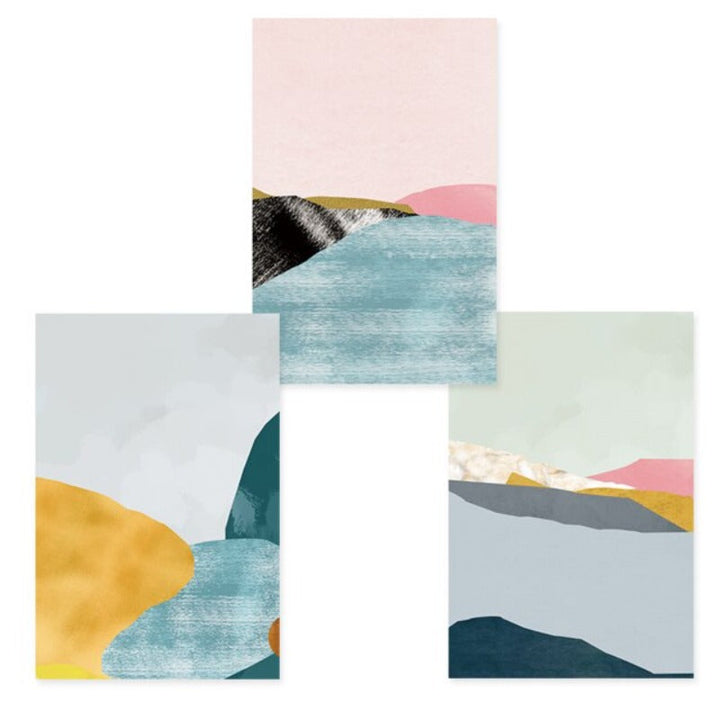 Flow Of River - Lerret Veggkunst Maleri