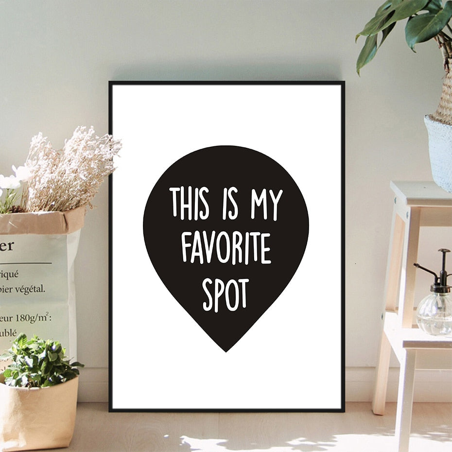 Dette er mitt favorittsted – lerretsbilde