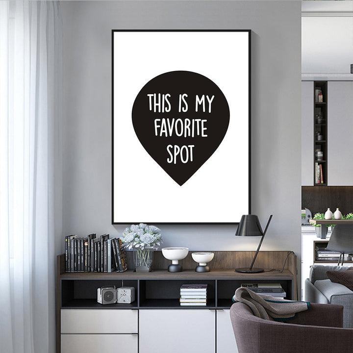 Dette er mitt favorittsted – lerretsbilde