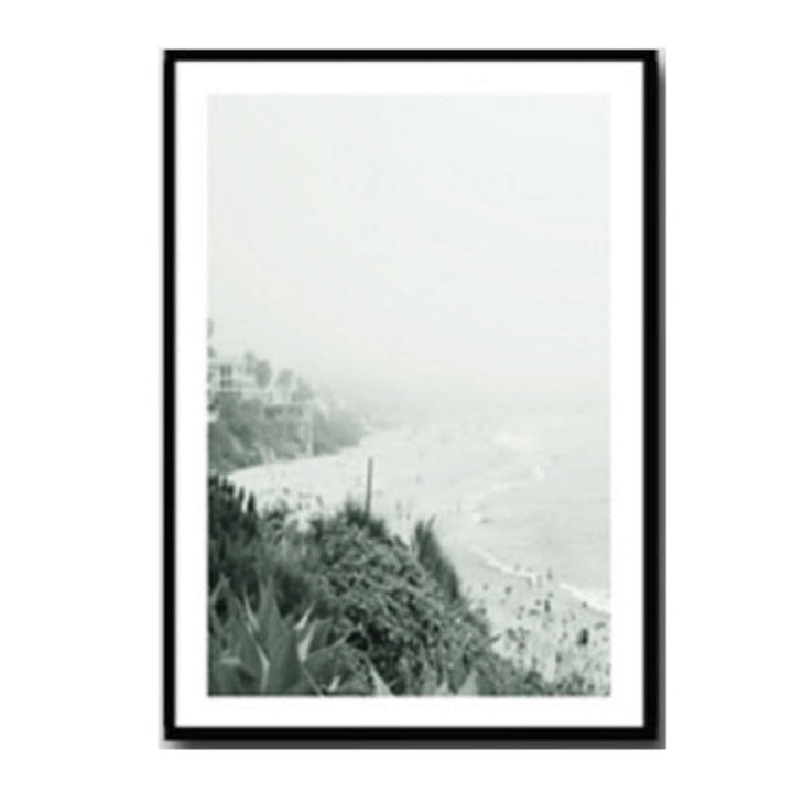 Moderne Welle Kystpalme Seascape - Lerret Veggkunst Maleri