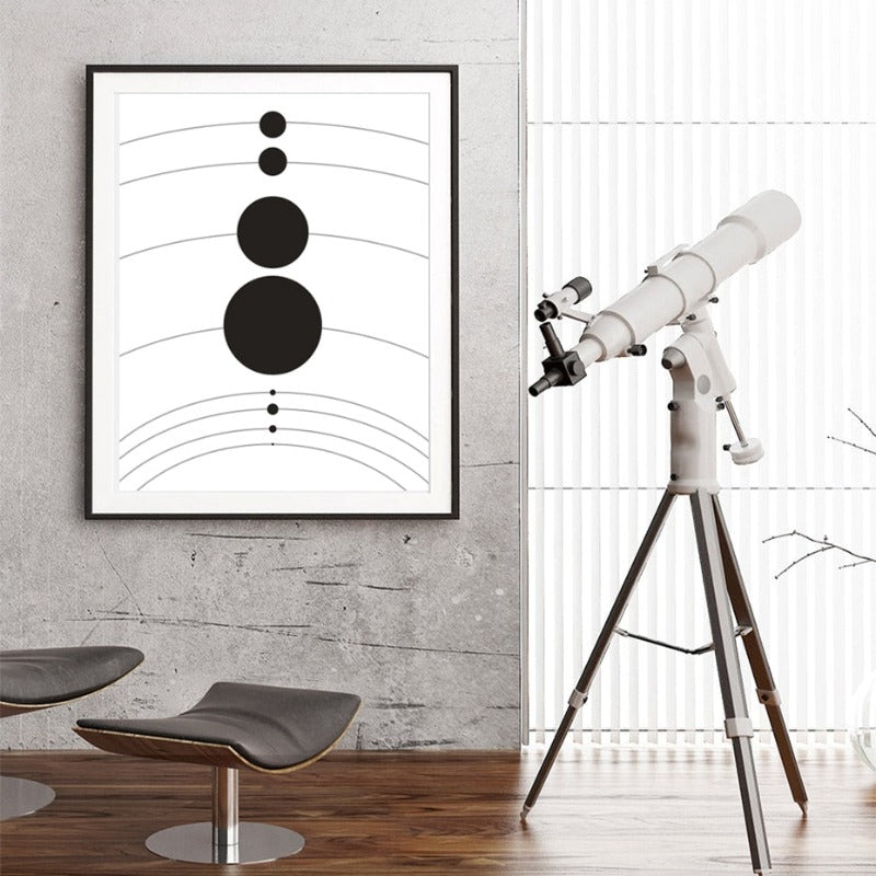 Planetenplakat av solsystemet – univers – lerretsbilder