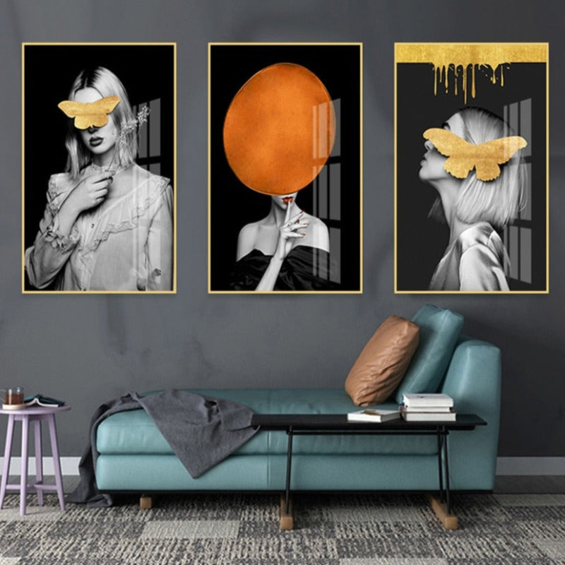 Figurer Bilder Veggkunst - Lerret Veggkunstmaleri