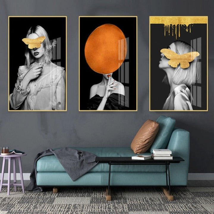 Figurer Bilder Veggkunst - Lerret Veggkunstmaleri