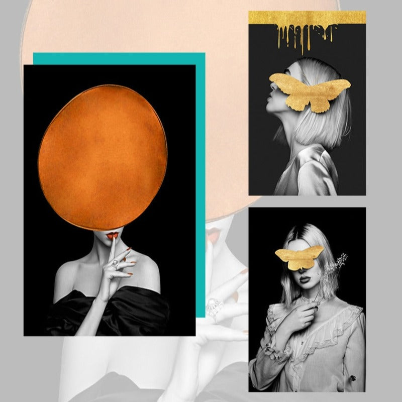 Figurer Bilder Veggkunst - Lerret Veggkunstmaleri