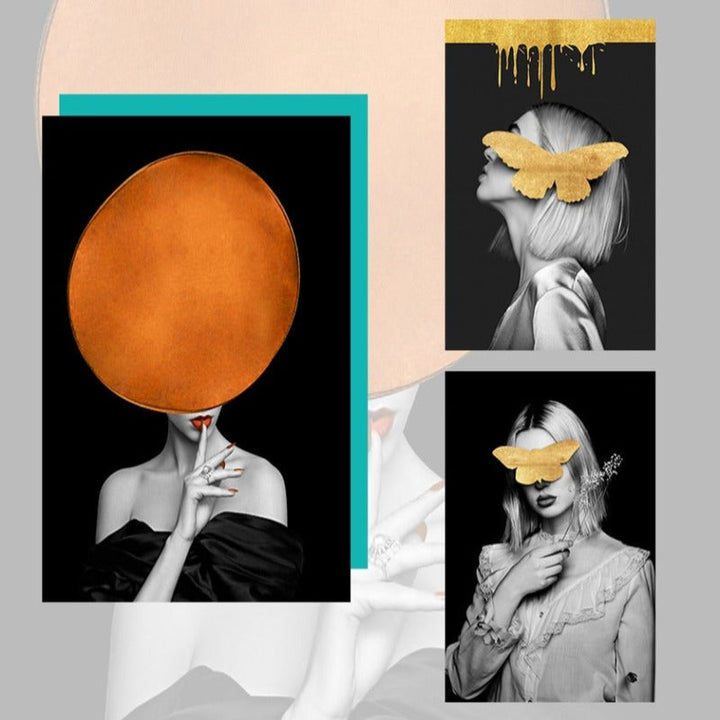 Figurer Bilder Veggkunst - Lerret Veggkunstmaleri