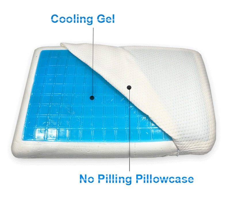 Premium Cooling Gel Memory Foam Pillow | Skanto