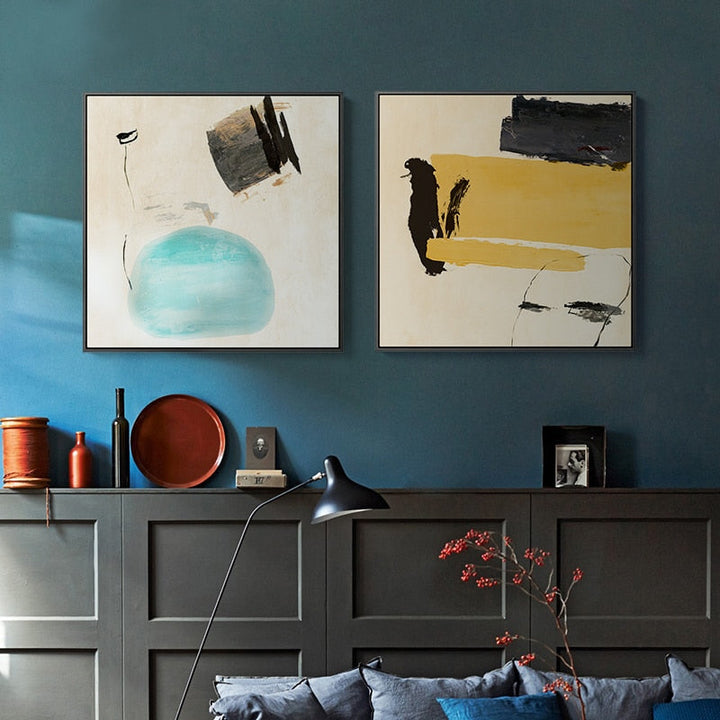 Abstract Fashion Art - Lerret Veggkunst Maleri | Skanto
