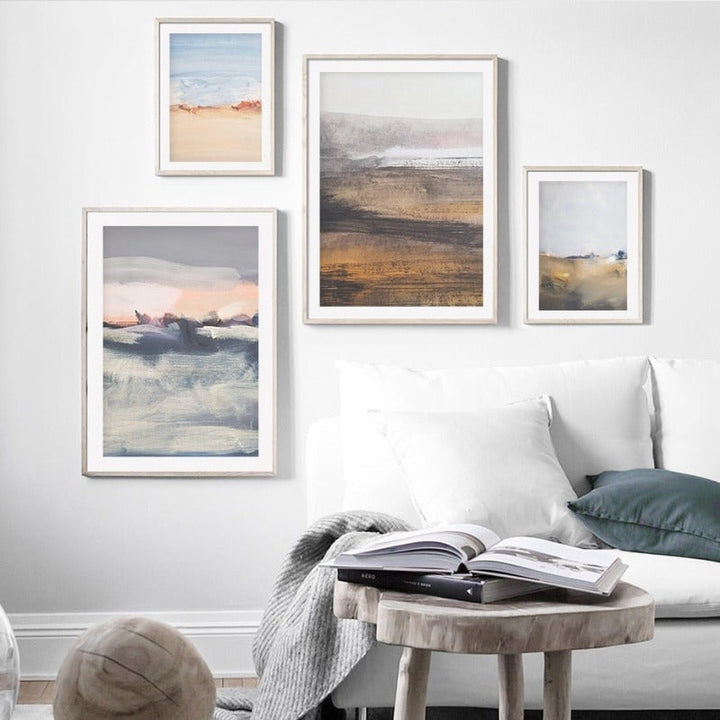 Abstract Seascape - Canvas Wall Art Painting | Skanto