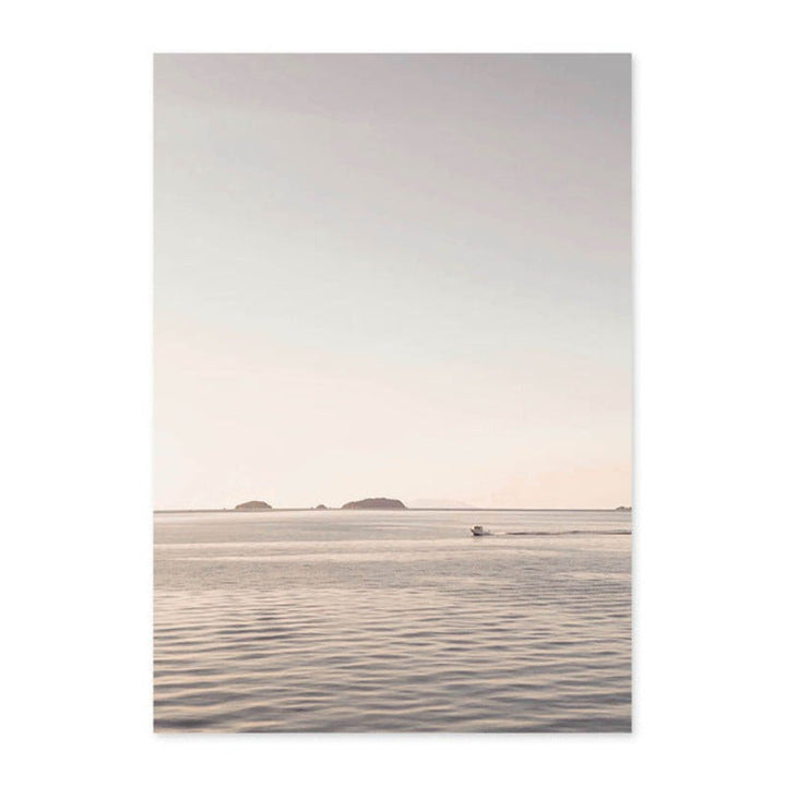 Himmelsk strand - lerret veggkunst maling