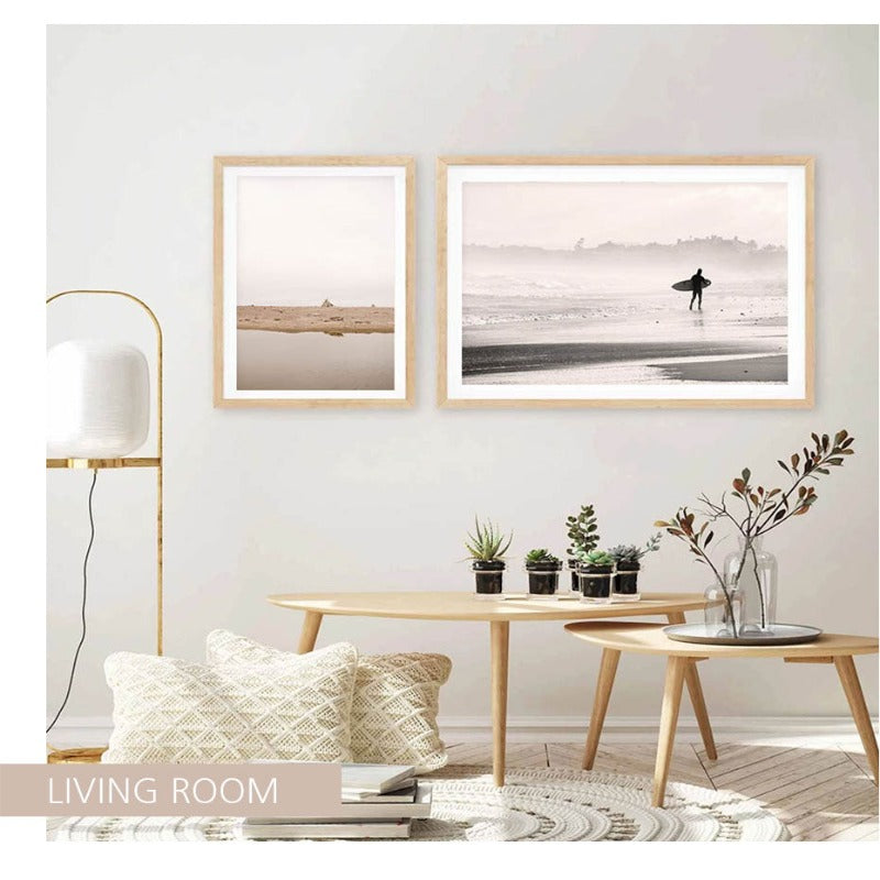 Himmelsk strand - lerret veggkunst maling