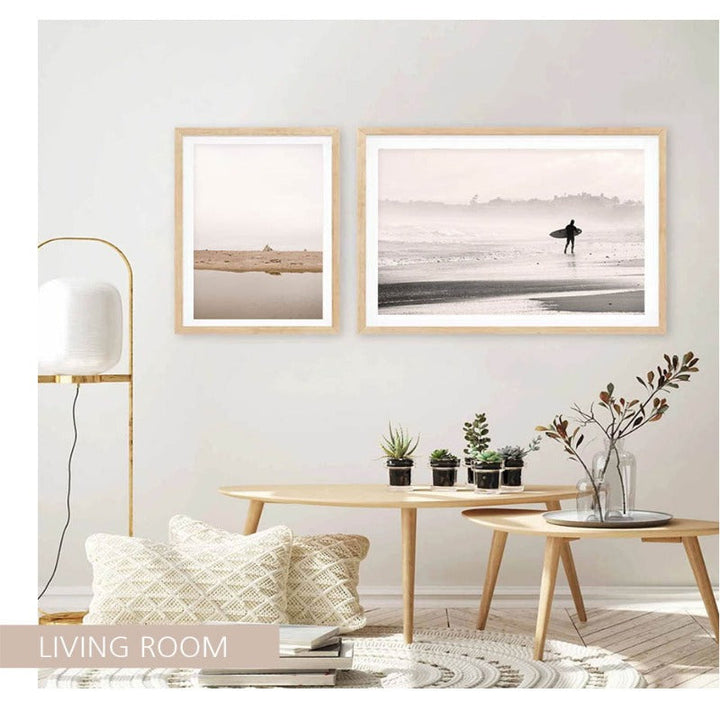 Himmelsk strand - lerret veggkunst maling