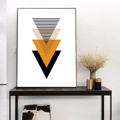 Skandinaviske abstrakte geometriske plakater - lerretbilder