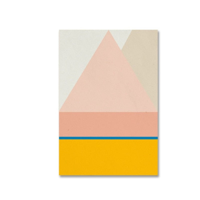 Skandinaviske geometriske trykkplakater nordisk - lerretbilde
