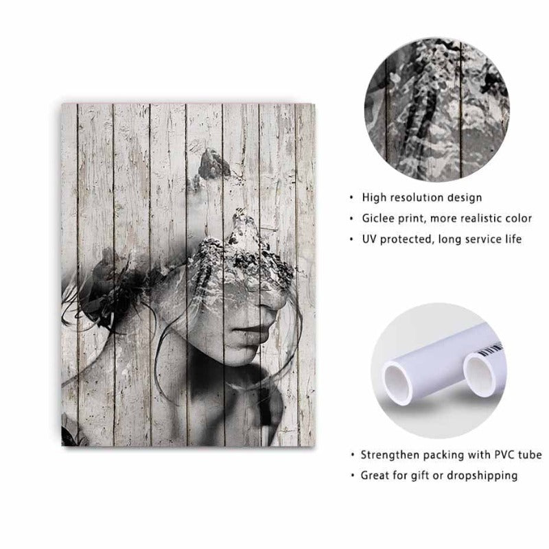 Abstract Figurtrykk - Lerret Veggkunst Maleri | Skanto