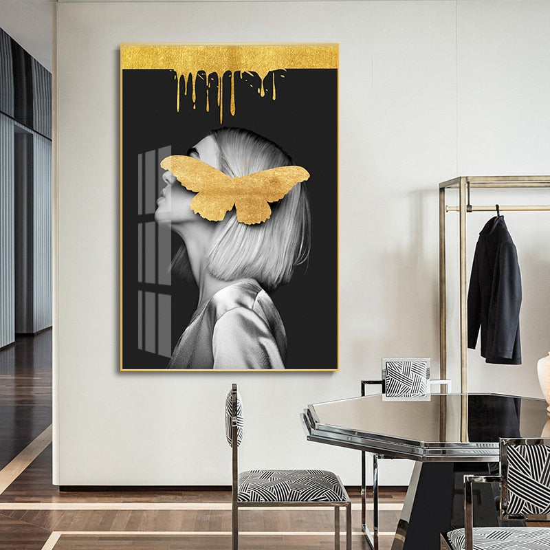 Figurer Bilder Veggkunst - Lerret Veggkunstmaleri