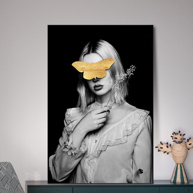 Figurer Bilder Veggkunst - Lerret Veggkunstmaleri
