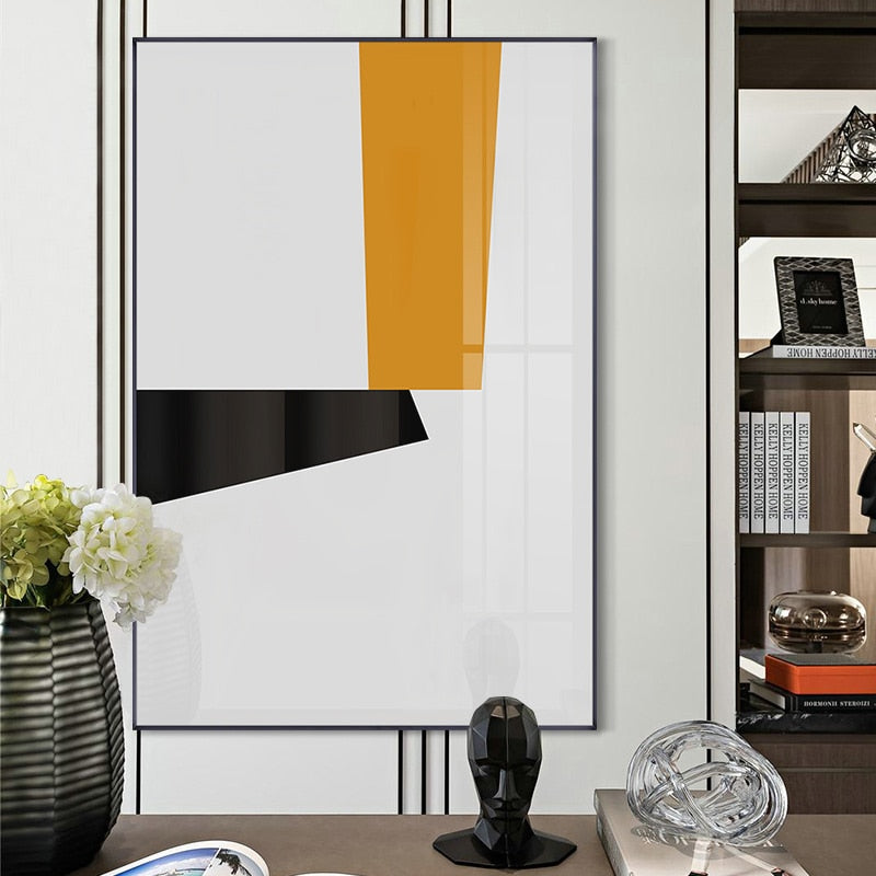Minimalistisk abstrakt veggkunst Galleri Skandinavia - lerret veggbilde maleri