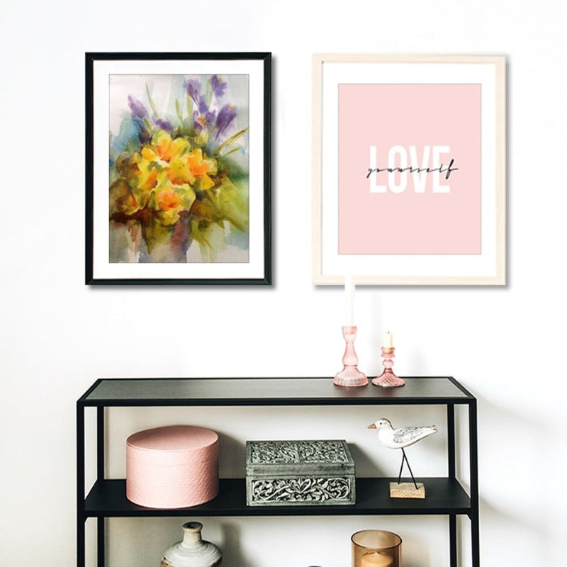 Vakker abstrakt Love-Yourself - lerret veggkunst maleri | Skanto