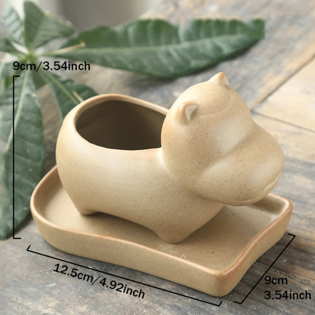 Elefant Minimal Keramisk Skantoomsterpotte | Skanto