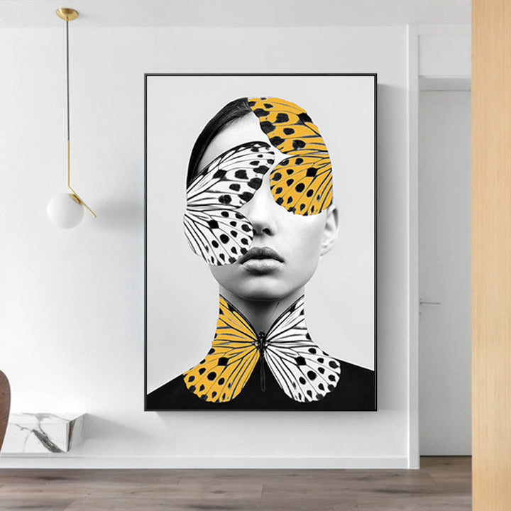 Abstract Creative Butterfly Women's Wall Art Prints Poster - Canvas Wall Art Painting | Skanto
