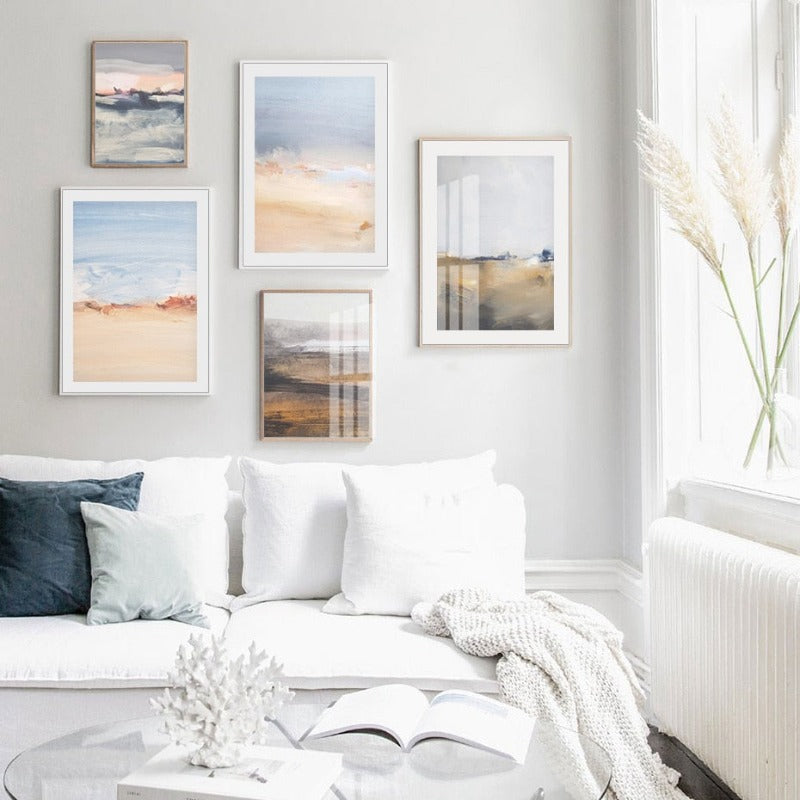 Abstract Seascape - Canvas Wall Art Painting | Skanto