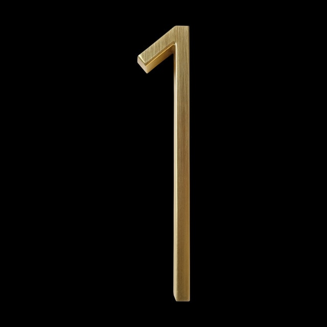 Skanto | Gold Modern House Numbers