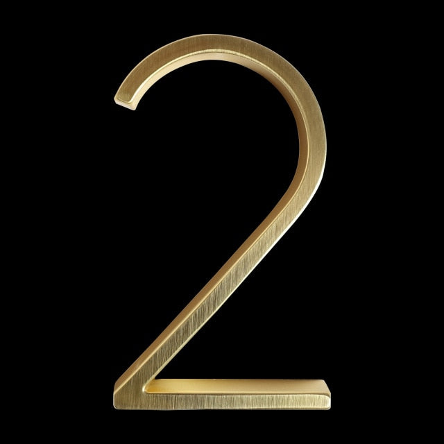 Skanto | Gold Modern House Numbers