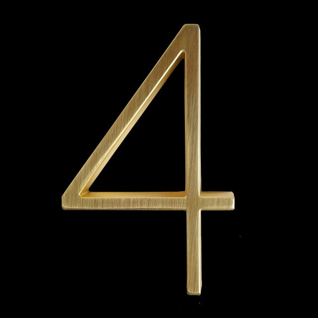 Skanto | Gold Modern House Numbers