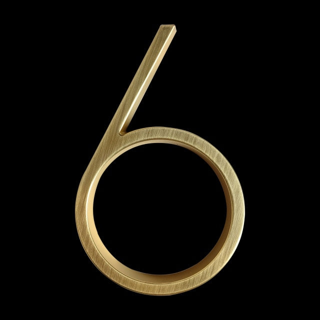 Skanto | Gold Modern House Numbers