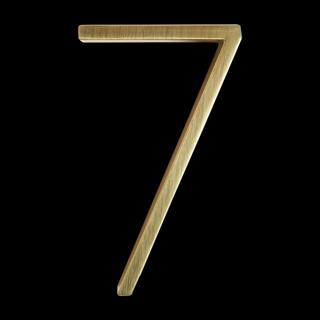 Skanto | Gold Modern House Numbers