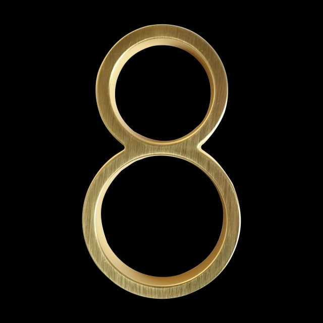 Skanto | Gold Modern House Numbers