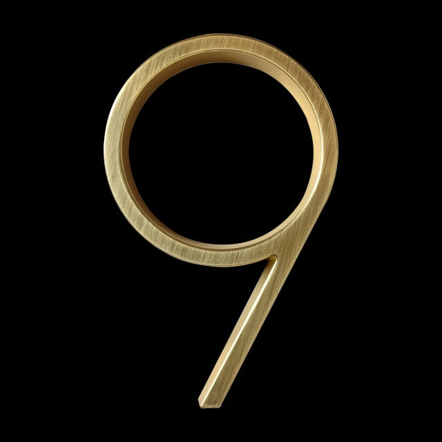 Skanto | Gold Modern House Numbers