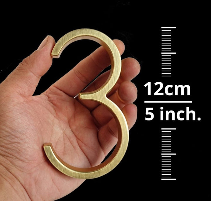 Skanto | Gold Modern House Numbers