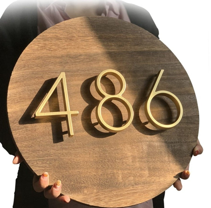 Skanto | Gold Modern House Numbers