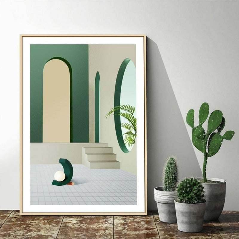 Colors Of City - Lerret Veggkunst Maleri | Skanto