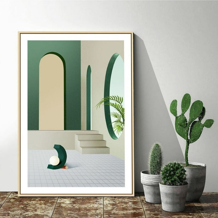 Colors Of City - Lerret Veggkunst Maleri | Skanto