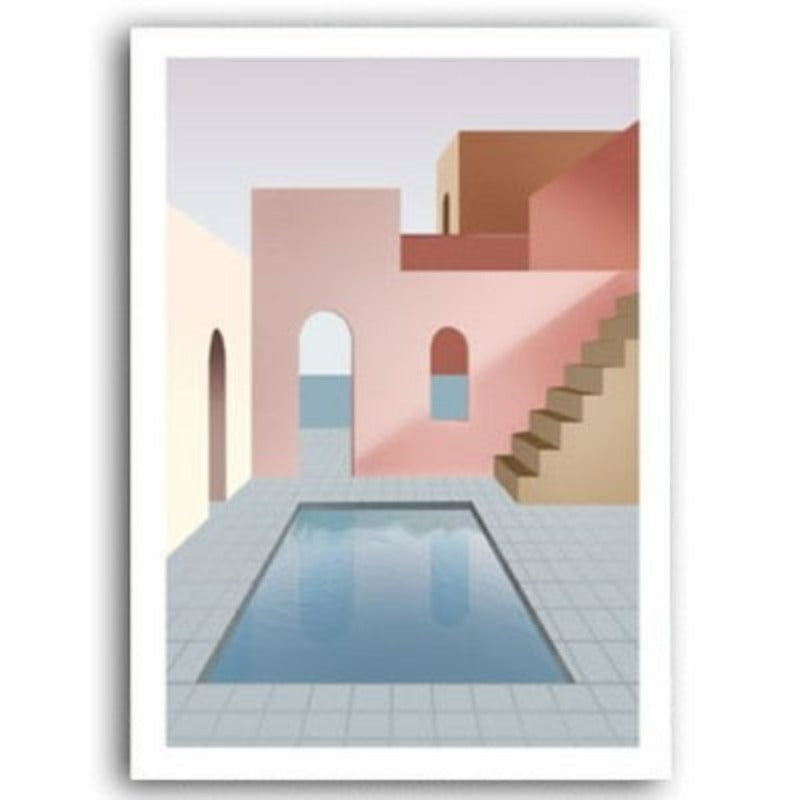 Colors Of City - Lerret Veggkunst Maleri | Skanto