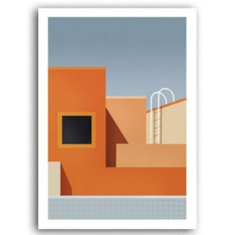 Colors Of City - Lerret Veggkunst Maleri | Skanto