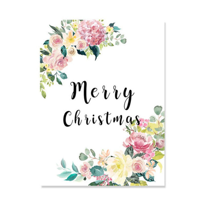 Floral Velkommen Skilt Plakat - Lerret Veggkunst Maleri