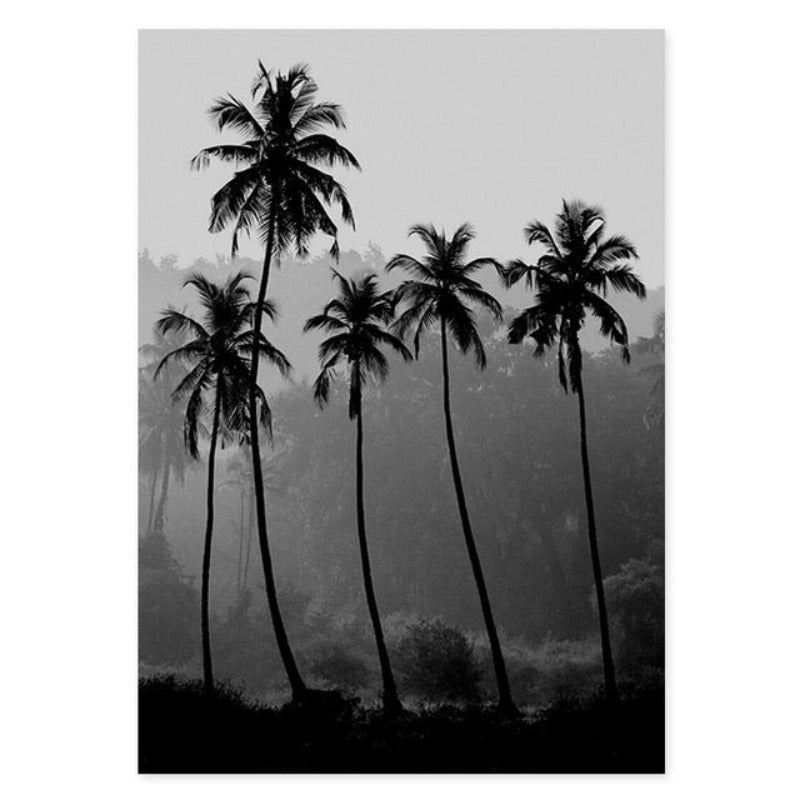 Abstract Scandinavian Black White Wall Art Prints - Canvas Wall Art Painting | Skanto