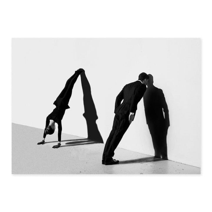 Abstract Scandinavian Black White Wall Art Prints - Canvas Wall Art Painting | Skanto