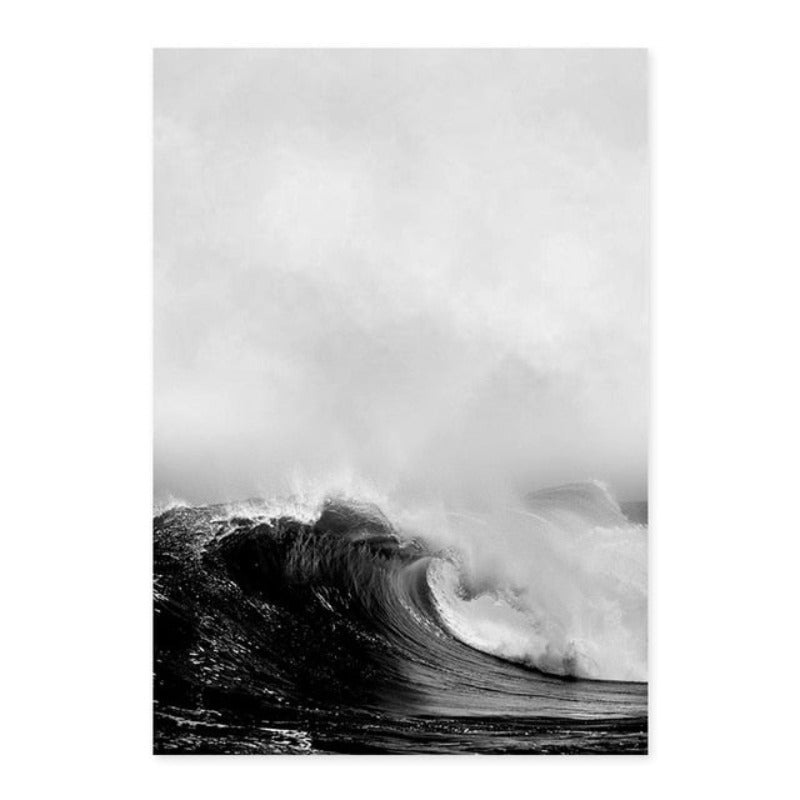 Abstract Scandinavian Black White Wall Art Prints - Canvas Wall Art Painting | Skanto